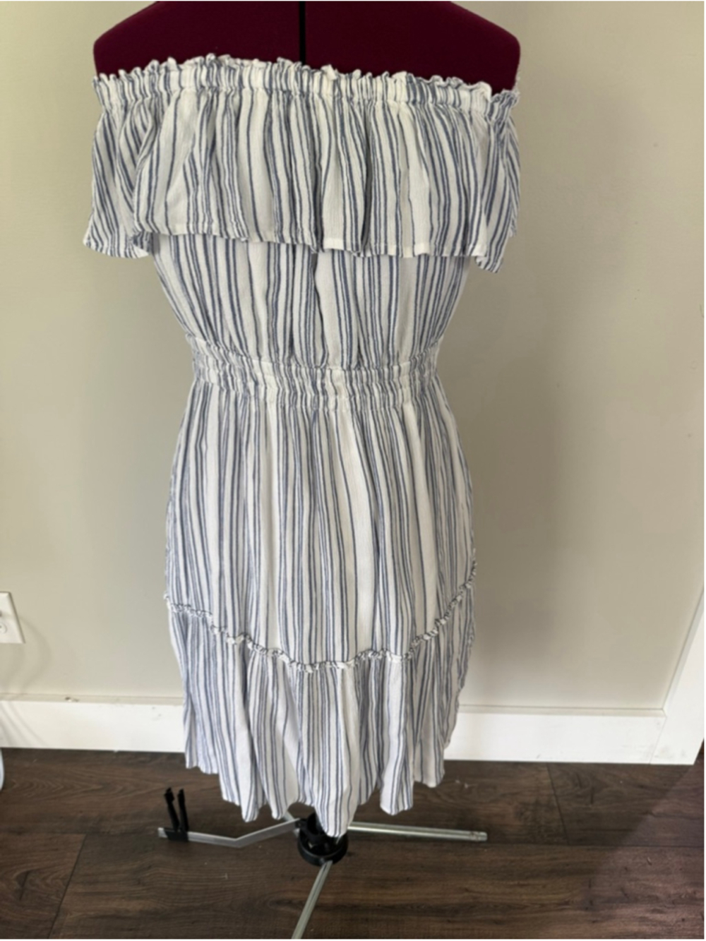 Tommy Bahama Aloha Avenue Off-the-Shoulder Dress in Mazarine Blue XS